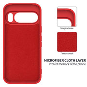 For Google Pixel 10 Pro Pure Color Liquid Silicone Shockproof Phone Case(Red)