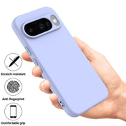 For Google Pixel 10 Pure Color Liquid Silicone Shockproof Phone Case(Purple)