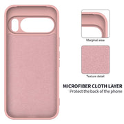 For Google Pixel 10 Pure Color Liquid Silicone Shockproof Phone Case(Pink)