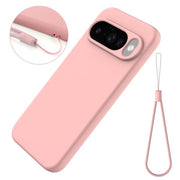 For Google Pixel 10 Pure Color Liquid Silicone Shockproof Phone Case(Pink)