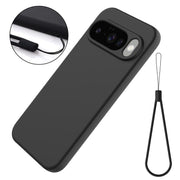 For Google Pixel 10 Pure Color Liquid Silicone Shockproof Phone Case(Black)