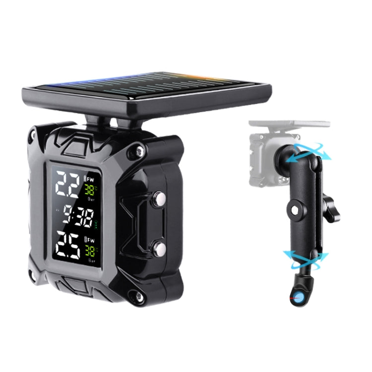 M9 Color Screen Motorcycle Solar Wireless Tire Pressure Monitor With Rear Mirror Bolt Mount - Electrical System by PMC TechLife | Online Shopping South Africa | PMC TechLife | Buy Now Pay Later Mobicred