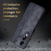 For vivo Y17S AZNS 3D Embossed Skin Feel Phone Case(Dark Green)