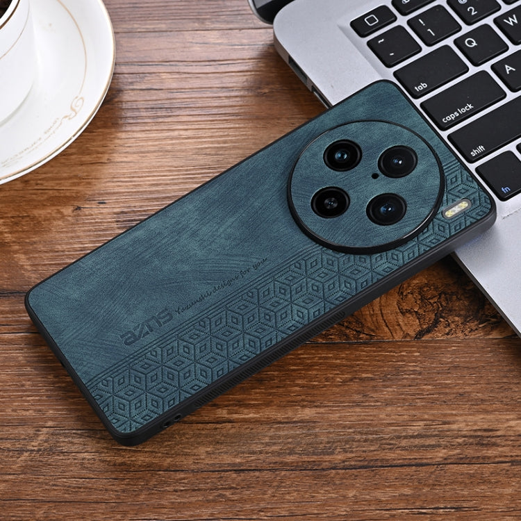 For vivo X100 Pro AZNS 3D Embossed Skin Feel Phone Case(Dark Green) - vivo Cases by AZNS | Online Shopping South Africa | PMC Jewellery | Buy Now Pay Later Mobicred