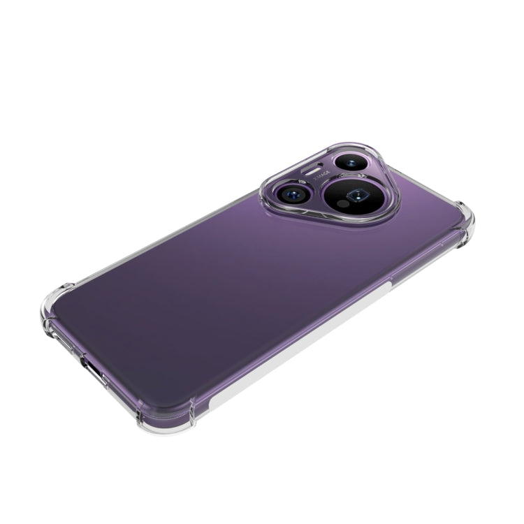 For Huawei Pura 70 Pro / 70 Pro+ Shockproof Non-slip Thickening TPU Phone Case(Transparent)