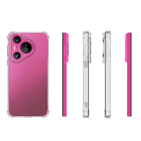 For Huawei Pura 70 Shockproof Non-slip Thickening TPU Phone Case(Transparent)