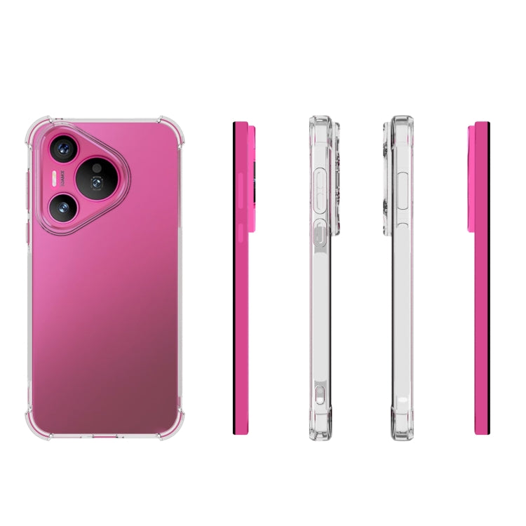 For Huawei Pura 70 Shockproof Non-slip Thickening TPU Phone Case(Transparent)