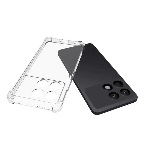 For Xiaomi Redmi K70 Pro Shockproof Non-slip Thickening TPU Phone Case(Transparent)