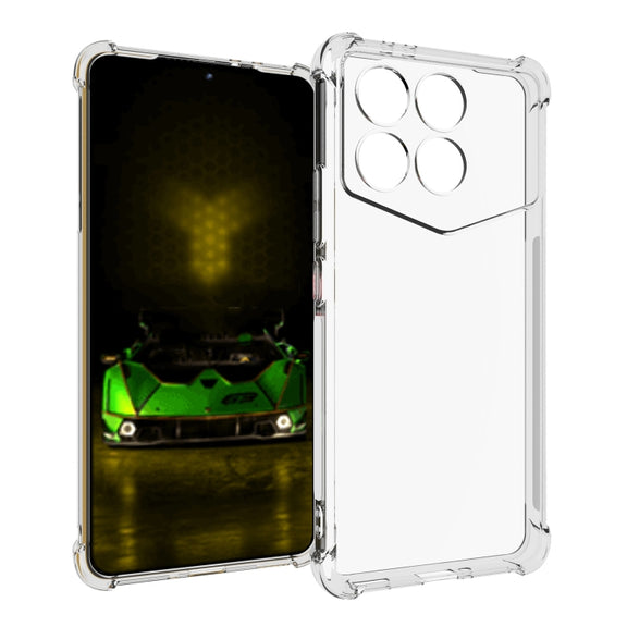 For Xiaomi Redmi K70 Pro Champion Shockproof Non-slip Thickening TPU Phone Case(Transparent)