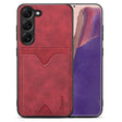 For Samsung Galaxy S24+ 5G Denior PU Back Cover Card Slot Holder Phone Case(Red) - free shipping - PMC Jewellery - Order now!