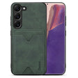 For Samsung Galaxy S24+ 5G Denior PU Back Cover Card Slot Holder Phone Case(Green) - Galaxy S24+ 5G Cases by Denior | Online Shopping South Africa | PMC Jewellery | Buy Now Pay Later Mobicred