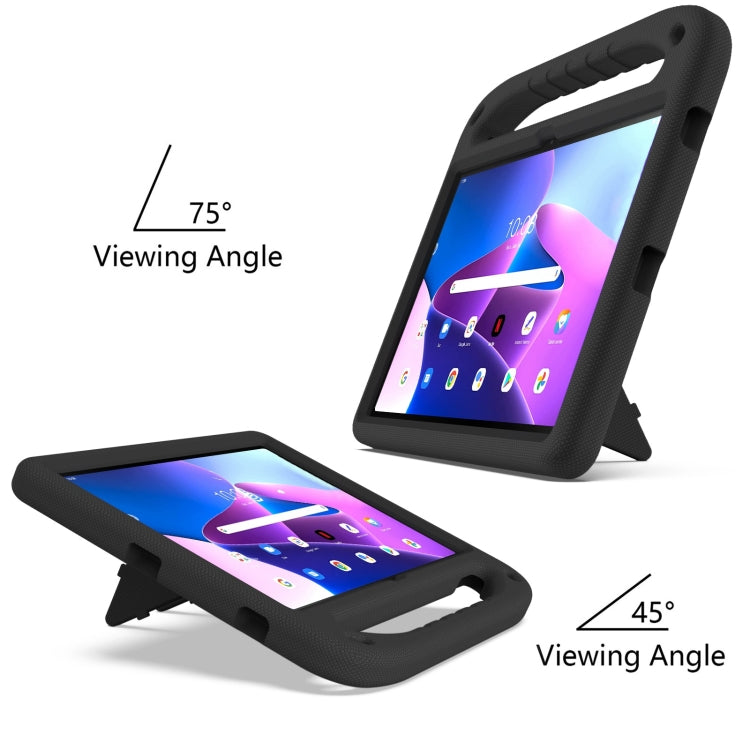 For Lenovo Tab P11 Gen 2 11.5 Handle EVA Shockproof Tablet Case with Holder(Black)