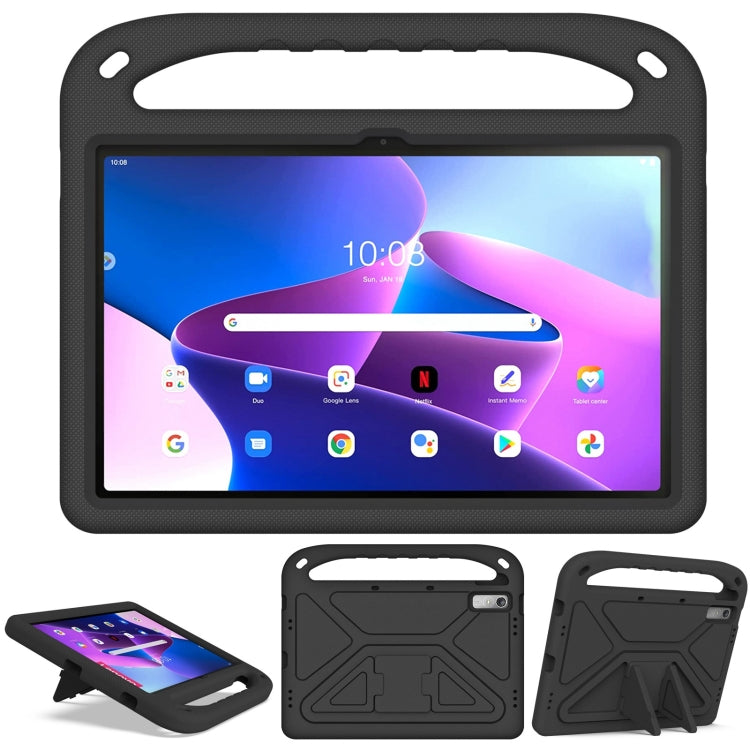 For Lenovo Tab P11 Gen 2 11.5 Handle EVA Shockproof Tablet Case with Holder(Black)