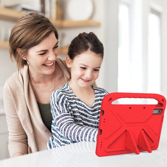 For Lenovo Tab P11 Gen 2 11.5 Handle EVA Shockproof Tablet Case with Holder(Red)