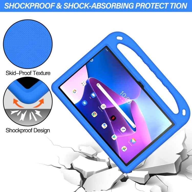 For Lenovo Tab P11 Gen 2 11.5 Handle EVA Shockproof Tablet Case with Holder(Blue)