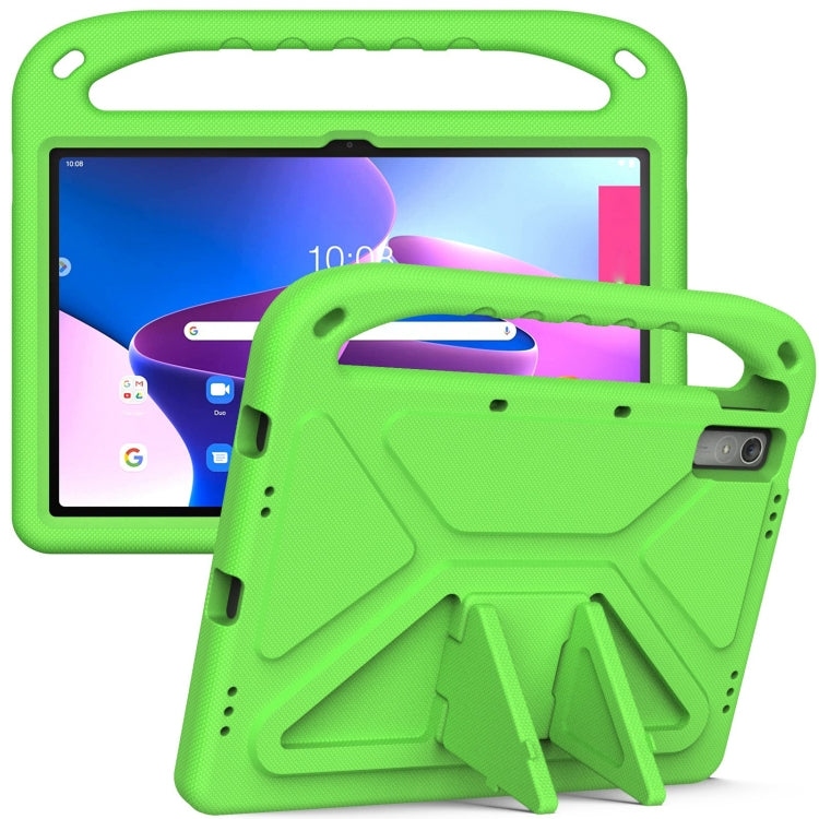 For Lenovo Tab P11 Gen 2 11.5 Handle EVA Shockproof Tablet Case with Holder(Green) - Lenovo by PMC TechLife | Online Shopping South Africa | PMC TechLife | Buy Now Pay Later Mobicred