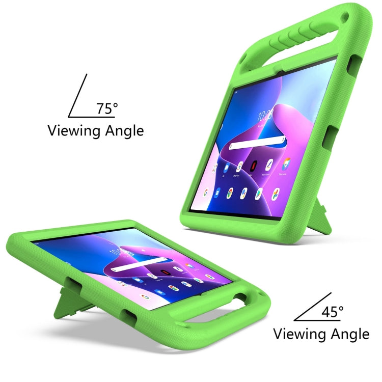 For Lenovo Tab P11 Gen 2 11.5 Handle EVA Shockproof Tablet Case with Holder(Green)
