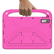 For Lenovo Tab P11 Gen 2 11.5 Handle EVA Shockproof Tablet Case with Holder(Rose Red)