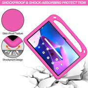 For Lenovo Tab P11 Gen 2 11.5 Handle EVA Shockproof Tablet Case with Holder(Rose Red)