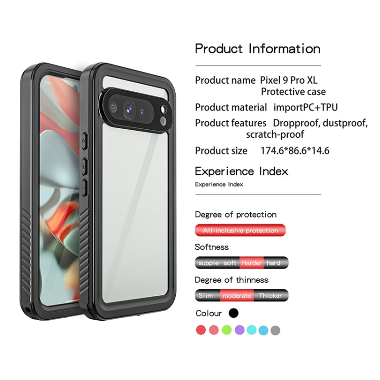 For Google Pixel 9 Pro XL RedPepper Shockproof IP68 Waterproof PC + TPU Protective Case(Black) - free shipping - PMC Jewellery - Order now!