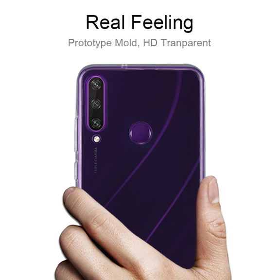 For Huawei Y6p 0.75mm Ultra-thin Transparent TPU Soft Protective Case
