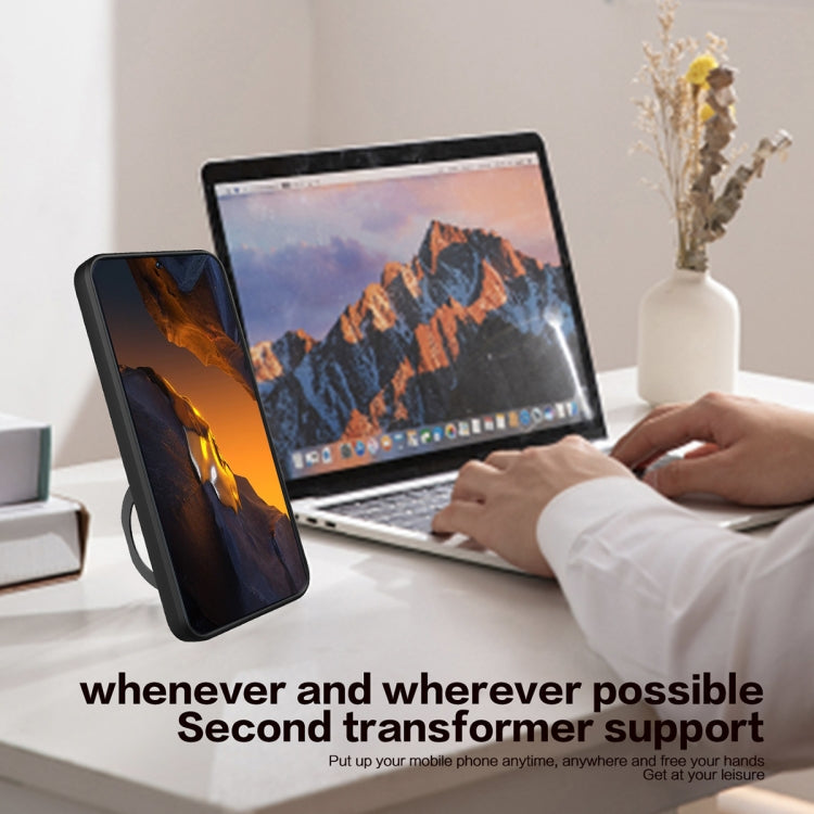 For Xiaomi Poco M4 Pro 4G CD Texture Sliding Camshield Magnetic Holder Phone Case(Blue) - Xiaomi Cases by PMC TechLife | Online Shopping South Africa | PMC TechLife | Buy Now Pay Later Mobicred