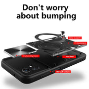 For Xiaomi Redmi Note 12S 4G CD Texture Sliding Camshield Magnetic Holder Phone Case(Red)