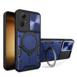 For Xiaomi Redmi Note 12S 4G CD Texture Sliding Camshield Magnetic Holder Phone Case(Blue) - Xiaomi Cases by PMC TechLife | Online Shopping South Africa | PMC TechLife | Buy Now Pay Later Mobicred