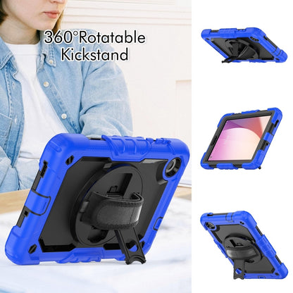 For Lenovo Tab M8 4th Gen Silicone Hybrid PC Tablet Case with Shoulder Strap(Blue) - Lenovo by PMC Jewellery | Online Shopping South Africa | PMC Jewellery | Buy Now Pay Later Mobicred