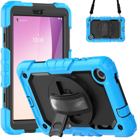For Lenovo Tab M8 4th Gen Silicone Hybrid PC Tablet Case with Shoulder Strap(Light Blue) - Lenovo by PMC Jewellery | Online Shopping South Africa | PMC Jewellery | Buy Now Pay Later Mobicred