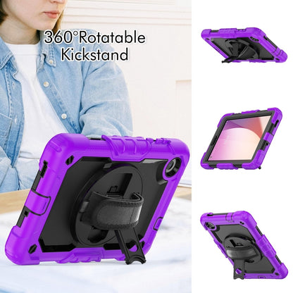 For Lenovo Tab M8 4th Gen Silicone Hybrid PC Tablet Case with Shoulder Strap(Purple) - Lenovo by PMC Jewellery | Online Shopping South Africa | PMC Jewellery | Buy Now Pay Later Mobicred