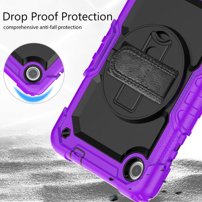 For Lenovo Tab M8 4th Gen Silicone Hybrid PC Tablet Case with Shoulder Strap(Purple) - Lenovo by PMC Jewellery | Online Shopping South Africa | PMC Jewellery | Buy Now Pay Later Mobicred