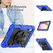 For Lenovo Tab M9 Silicone Hybrid PC Tablet Case with Shoulder Strap(Blue)