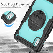 For Lenovo Tab M9 Silicone Hybrid PC Tablet Case with Shoulder Strap(Light Blue PC)