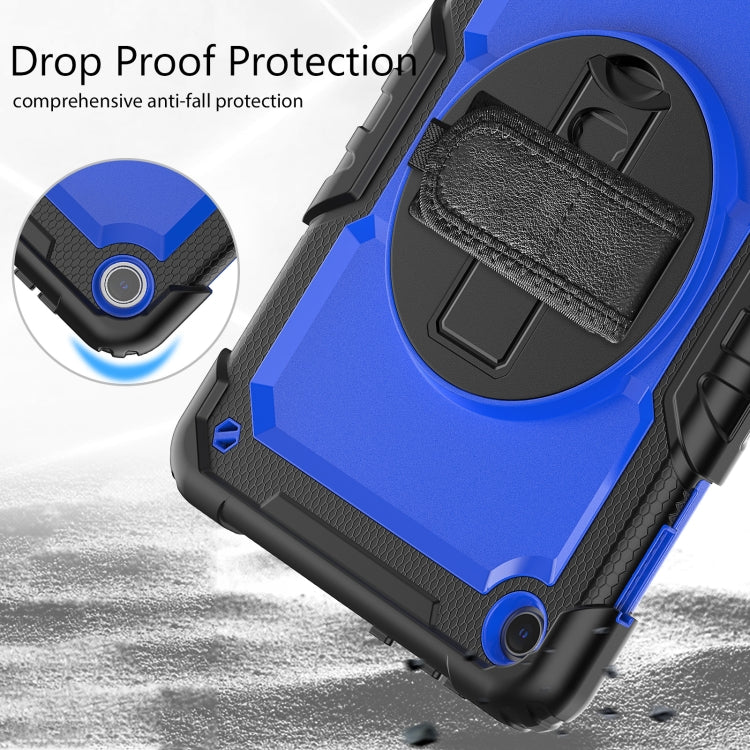 For Lenovo Tab M10 10.1 Gen 3rd Silicone Hybrid PC Tablet Case with Shoulder Strap(Blue PC) - Lenovo by PMC TechLife | Online Shopping South Africa | PMC TechLife | Buy Now Pay Later Mobicred