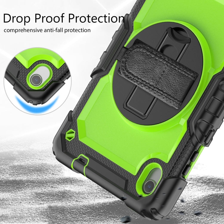 For Lenovo Tab M8 HD 2020/2019 Silicone Hybrid PC Tablet Case with Shoulder Strap(Yellow Green PC) - free shipping - PMC TechLife - Order now!