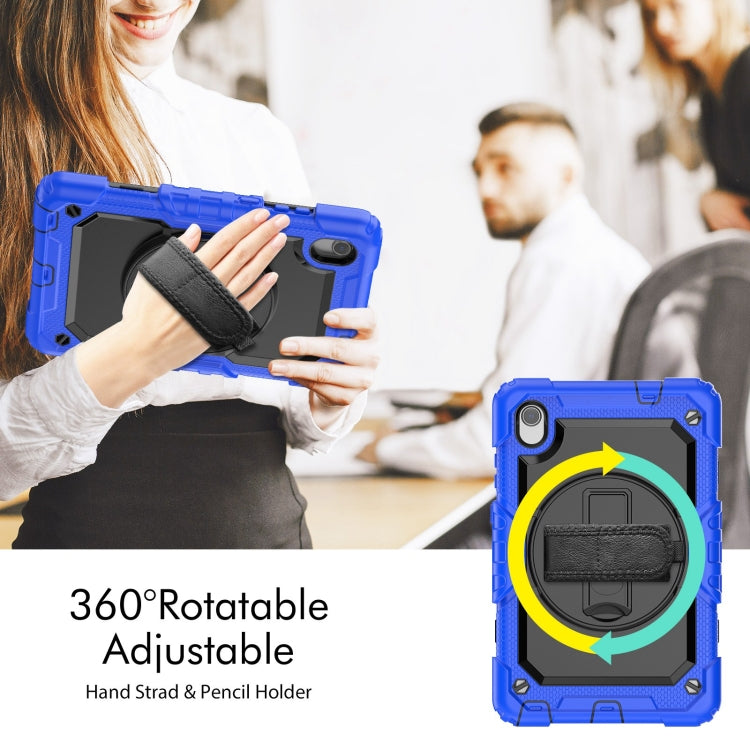 For Lenovo Tab M8 HD 2020/2019 Silicone Hybrid PC Tablet Case with Shoulder Strap(Blue) - Lenovo by PMC TechLife | Online Shopping South Africa | PMC TechLife | Buy Now Pay Later Mobicred