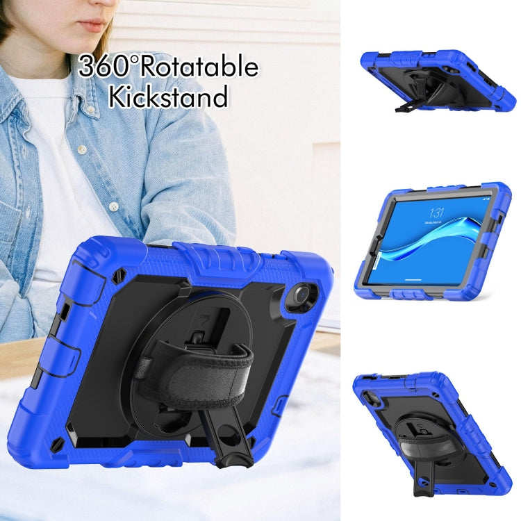 For Lenovo Tab M8 HD 2020/2019 Silicone Hybrid PC Tablet Case with Shoulder Strap(Blue) - Lenovo by PMC TechLife | Online Shopping South Africa | PMC TechLife | Buy Now Pay Later Mobicred