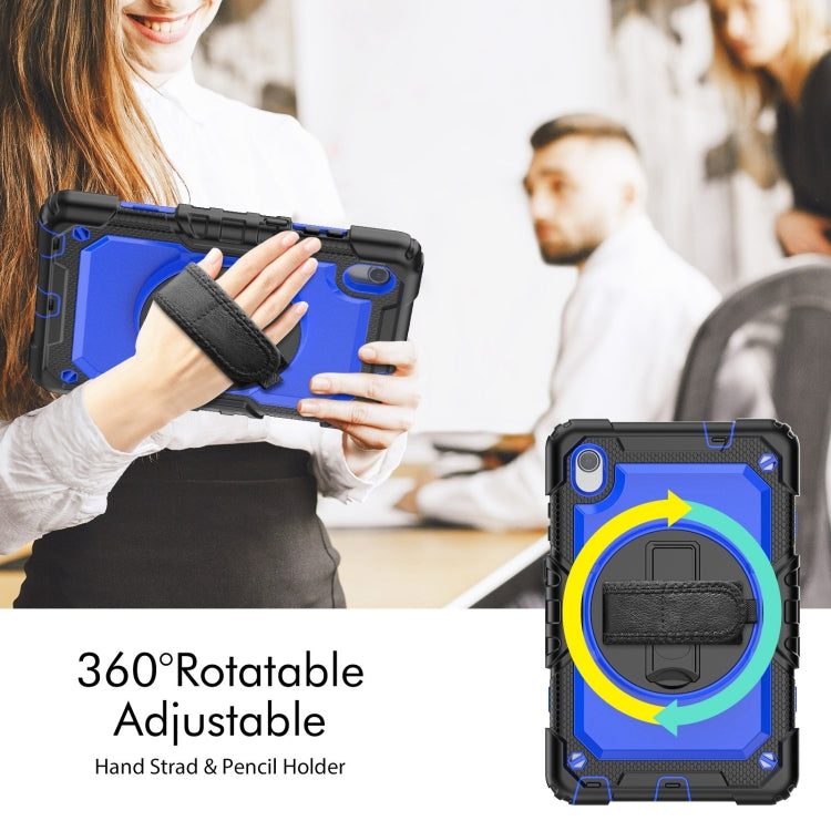 For Lenovo Tab M8 HD 2020/2019 Silicone Hybrid PC Tablet Case with Shoulder Strap(Blue PC) - Lenovo by PMC TechLife | Online Shopping South Africa | PMC TechLife | Buy Now Pay Later Mobicred