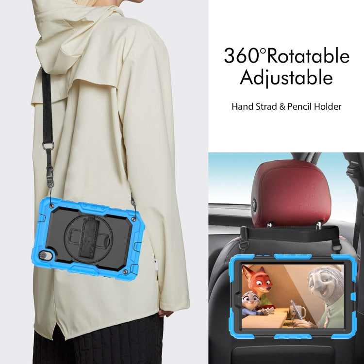 For Lenovo Tab M8 HD 2020/2019 Silicone Hybrid PC Tablet Case with Shoulder Strap(Light Blue) - Lenovo by PMC TechLife | Online Shopping South Africa | PMC TechLife | Buy Now Pay Later Mobicred