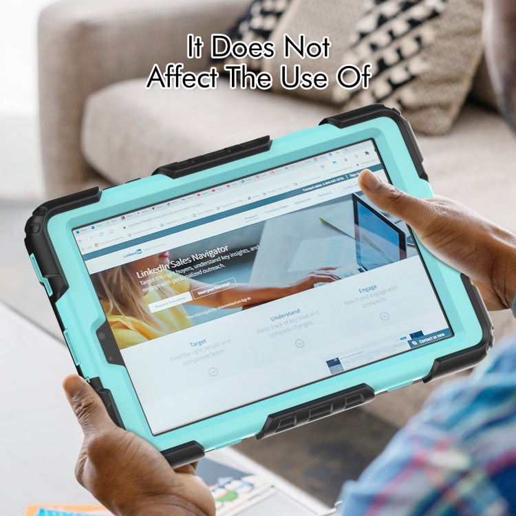 For Lenovo Tab M8 HD 2020/2019 Silicone Hybrid PC Tablet Case with Shoulder Strap(Light Blue PC) - Lenovo by PMC TechLife | Online Shopping South Africa | PMC TechLife | Buy Now Pay Later Mobicred