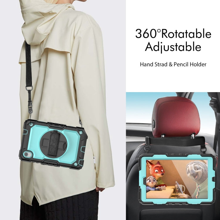 For Lenovo Tab M8 HD 2020/2019 Silicone Hybrid PC Tablet Case with Shoulder Strap(Light Blue PC) - Lenovo by PMC TechLife | Online Shopping South Africa | PMC TechLife | Buy Now Pay Later Mobicred