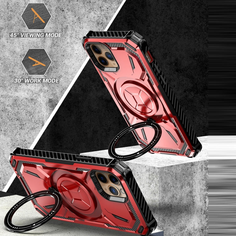 For iPhone 14 Armor Series Holder Phone Case with Back Clip(Blue) - iPhone 14 Cases by PMC TechLife | Online Shopping South Africa | PMC TechLife