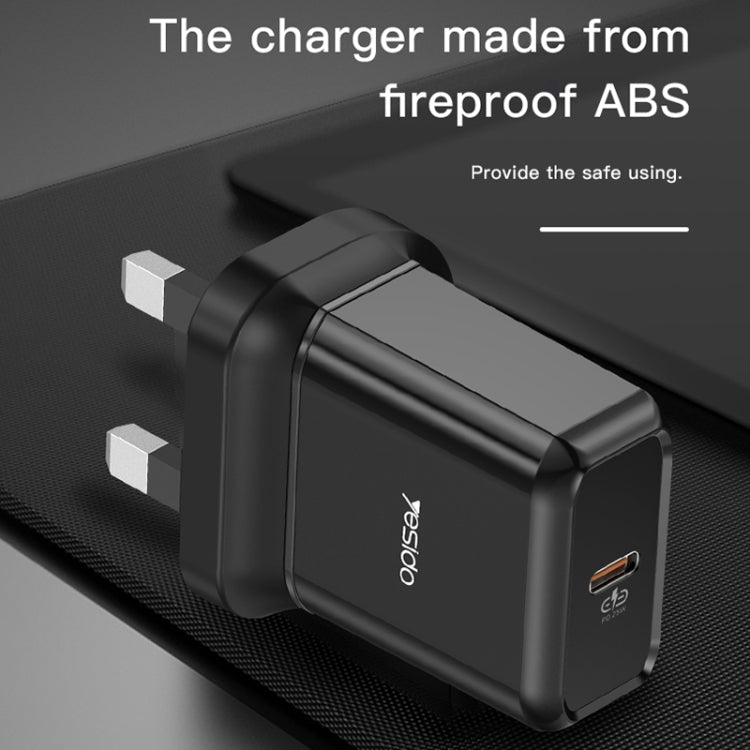 Yesido YC-29 PD 25W Type-C Port Fast Charger(UK Plug) - free shipping - PMC TechLife - Order now!
