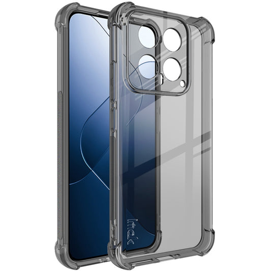 For Xiaomi 14 5G imak Shockproof Airbag TPU Phone Case(Transparent Black) - free shipping - PMC Jewellery - Order now!