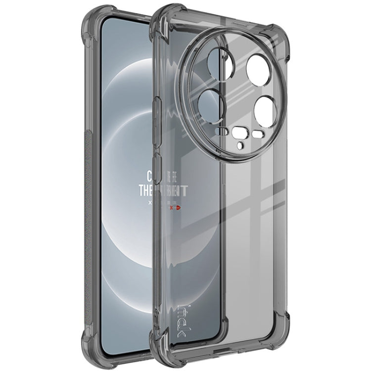 For Xiaomi 14 Ultra 5G imak Shockproof Airbag TPU Phone Case(Transparent Black) - free shipping - PMC Jewellery - Order now!
