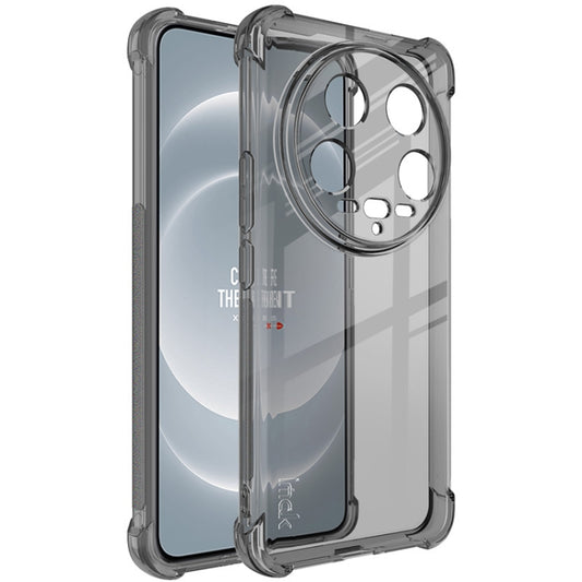 For Xiaomi 14 Ultra 5G imak Shockproof Airbag TPU Phone Case(Transparent Black) - free shipping - PMC Jewellery - Order now!