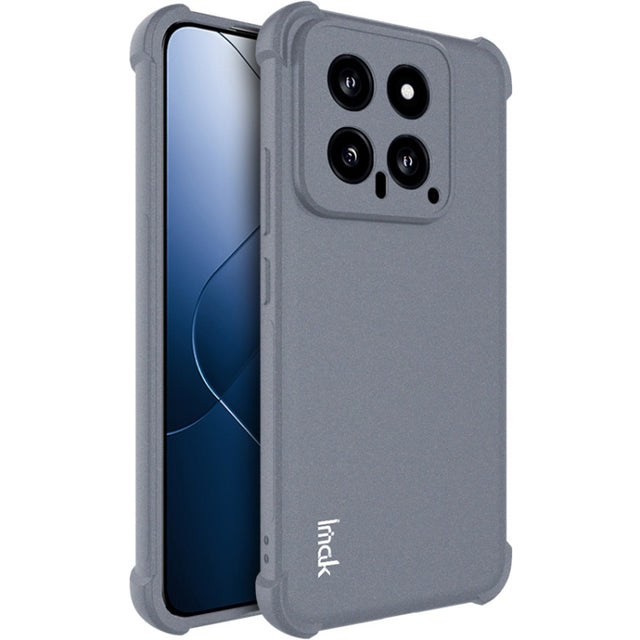 For Xiaomi 14 5G imak Shockproof Airbag TPU Phone Case(Matte Grey)