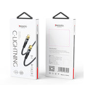 YESIDO CA101 PD 20W USB-C / Type-C to 8 Pin Braided Charging Data Cable, Length:1.2m(Black)