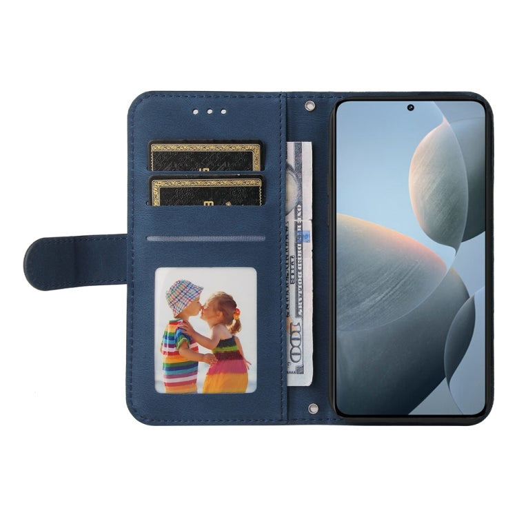 For Xiaomi Redmi K70 / K70 Pro Skin Feel Life Tree Metal Button Leather Phone Case(Blue) - Xiaomi Cases by PMC Jewellery | Online Shopping South Africa | PMC Jewellery | Buy Now Pay Later Mobicred